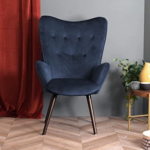 Détail de Fauteuil Scandinave Cosy, Confort Salon Élégant