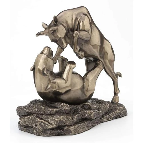 Détail de Statue de Table Wall Street, Résine Finition Bronze, Veronese