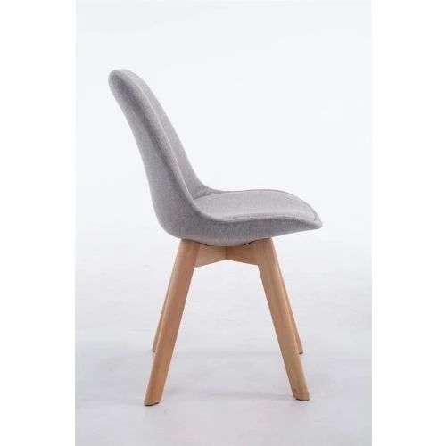 Zoom sur Chaise Retro Design Borneo V2 CLP, Ergonomique, Gris