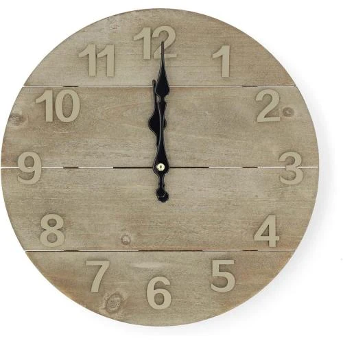 Horloge Murale NEDIS Bois Beige Marron 300 mm - Vue principale