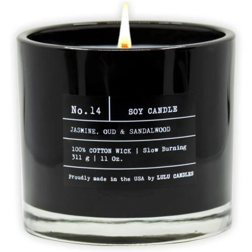 Bougie parfumée luxe Jasmin, Oud, Bois de Santal - Lulu Candles - Vue principale