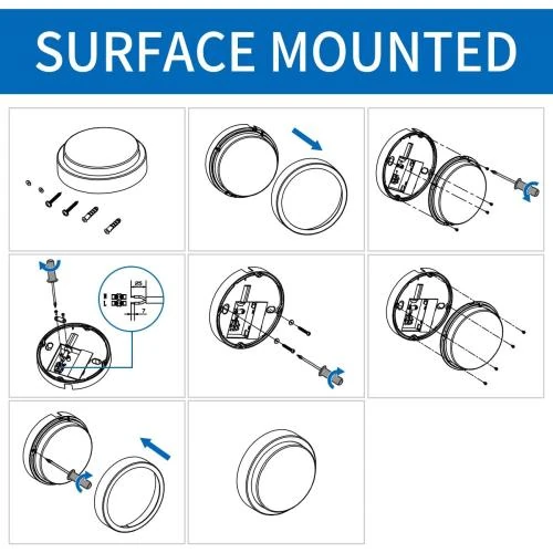 Zoom sur Eclairage extérieur LED 14W, Applique murale IP54, Blanc