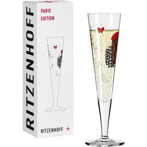 Flûte à Champagne Ritzenhoff, Design Coloré, Édition Paris - Vue principale
