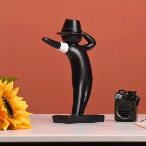 Zoom sur Sculptures Michael Jackson, Statues Modernes, Décoration Maison Noir