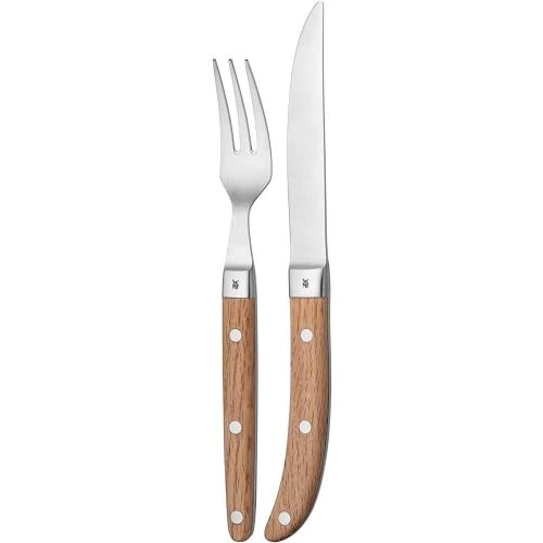 WMF Ménagère Steak 2 pièces, Lame Acier Forgé, Bois - Vue principale