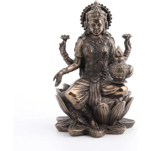 Sculpture lotus assise Veronese Design, 8,4 cm - Vue principale