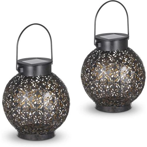 Lanternes Solaires Tomshine, Métal, IP44, Extérieur, Jardin - Vue principale
