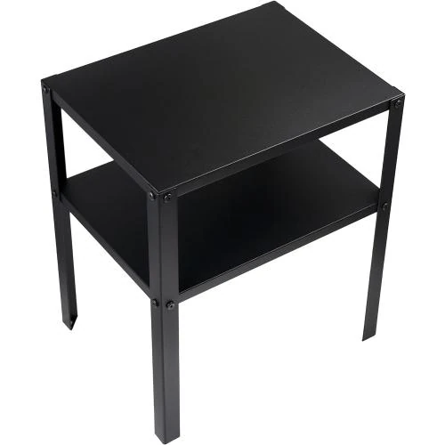 Table de chevet Ikea Knarrevik, métal noir, étagère - Vue principale