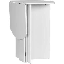 Table pliante bois blanc, table à manger compacte extérieur