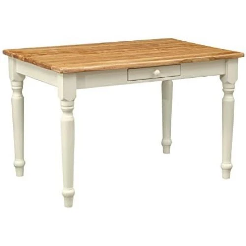 Bureau Vintage Bois, Table Cuisine, Table à Manger, Meuble Bois Tiroir - Vue principale