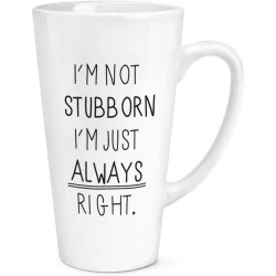 Gift Base Tasse Grand Latte 17oz, Just Always Right