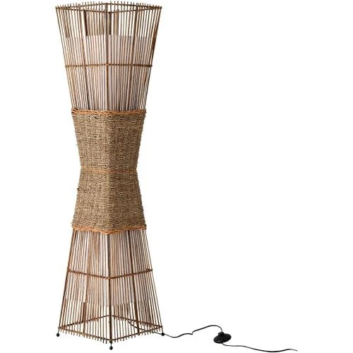 Détail de Lampadaire bambou M2OUTLET SKOV 36282, design naturel