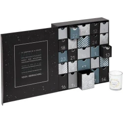 Calendrier de l'Avent 39, 25 Bougies Parfumées, Verre