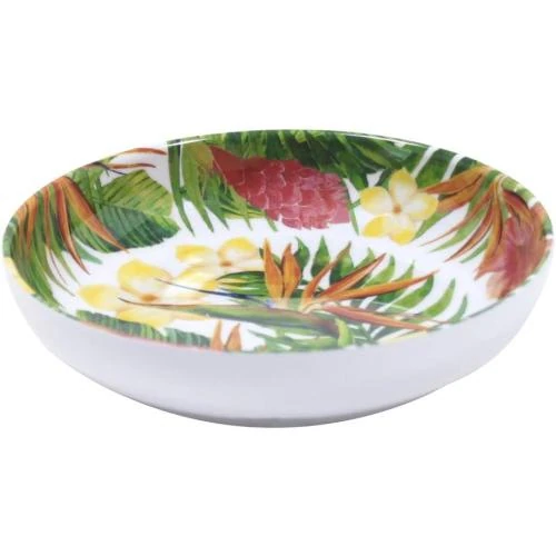 Assiette Creuse Melamine Orange Verte, Les Jardins de la Comtesse - Vue principale