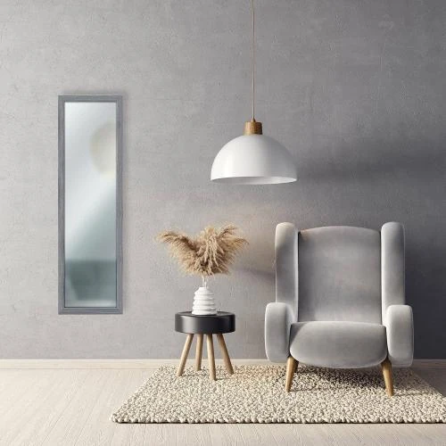Détail de Miroir Mural Shabby Chic Gris, Style Vintage Élégant