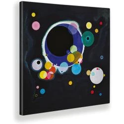 Impression Toile Kandinsky, Quelques Cercles, Décoration Maison