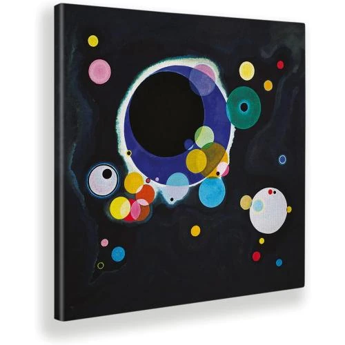 Impression Toile Kandinsky, Quelques Cercles, Décoration Maison - Vue principale