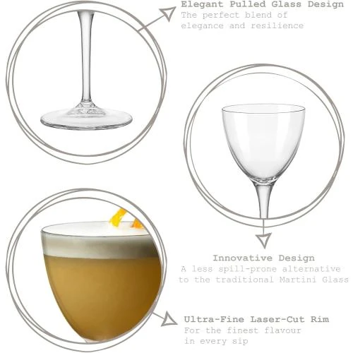 Détail de Bormioli Rocco Novecento Nick Nora, Lot 6 verres à pied
