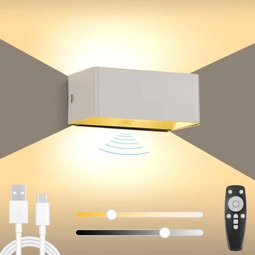 Applique Murale Sans Fil, Détecteur Mouvement, LED Blanc - Vue principale