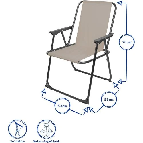 Zoom sur Bannes Plage, Chaise Set 2 pièces, Léger, Feuille Banane