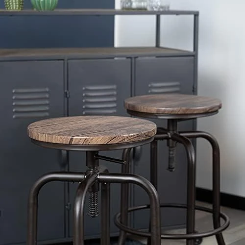 Zoom sur Tabourets de Bar Industriel MEUBLE COSY – Confort et Style