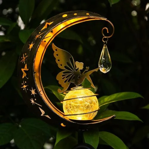 Lampe Solaire Extérieure Jardin, Décoration Métal Imperméable - Vue principale