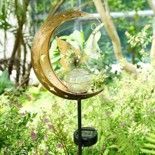 Détail de Lampe Solaire Extérieure Jardin, Décoration Métal Imperméable