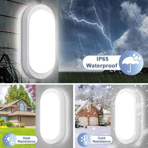 Zoom sur Applique Murale Extérieure, Plafonnier Salle de Bain, LED 4000K