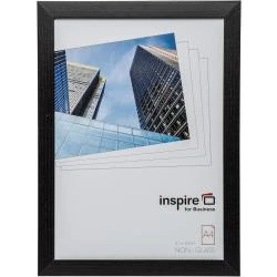 Cadre Hampton Frames, bois noir, A4, décoration murale