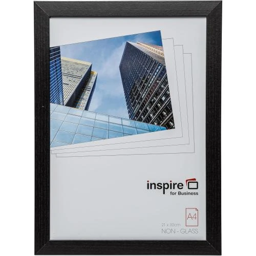 Cadre Hampton Frames, bois noir, A4, décoration murale - Vue principale