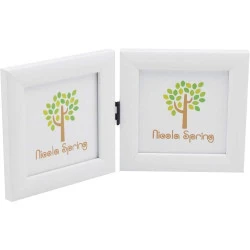 Cadre Photo Pliable Nicola Spring, 2 Photos, Blanc