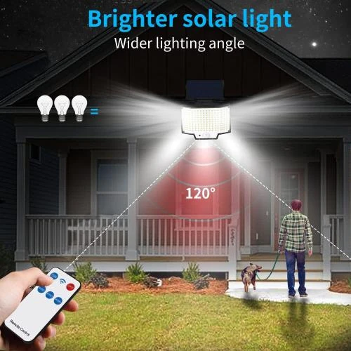 Détail de Lampe Solaire Extérieur Osairous 160LED, Détection Mouvement