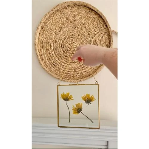 Zoom sur Cadres Photo Cuivre Laiton Suspendu Flottant Decoco