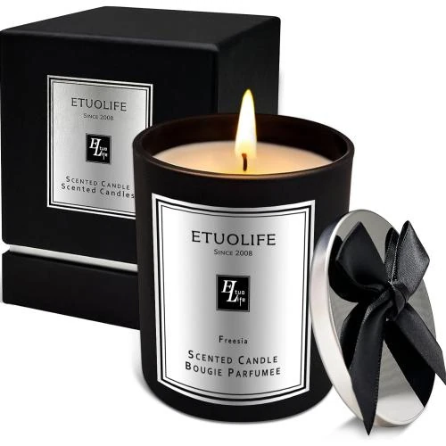 Bougie Parfumée ETUOLIFE, Verre, Cire de Soja, Luxe - Vue principale