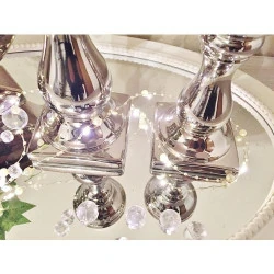 Onlyclic, Schick Fancy, Bougies Argent, Céramique, 2 pièces en situation