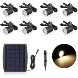 Lixada Spots Encastrables LED Solaire, Étanches IP65