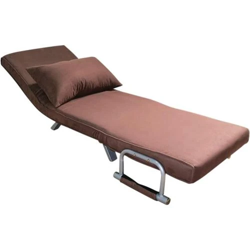 Détail de Sofa Bed Marron ITALFROM, Canapé Lit 1 Place, Métal