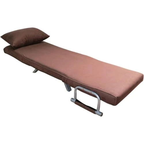 Zoom sur Sofa Bed Marron ITALFROM, Canapé Lit 1 Place, Métal
