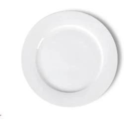 Assiettes plates porcelaine blanche, 39 pièces, lave-vaisselle, micro-ondes