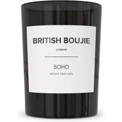 Bougie parfumée British Boujie, parfum boisé sucré, longue durée