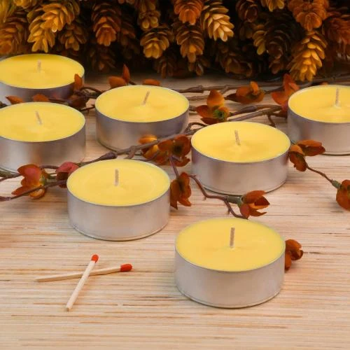 Détail de Bougies Chauffe Plat Citronnelle Lumabase, 12 Fils