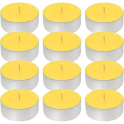 Présentation Bougies Chauffe Plat Citronnelle Lumabase, 12 Fils