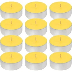 Bougies Chauffe Plat Citronnelle Lumabase, 12 Fils