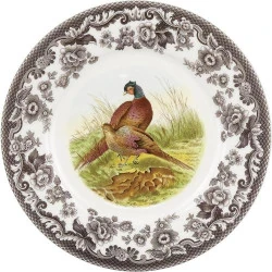 Assiette Luncheon Spode Woodland, Pheasant, Élégance Naturelle