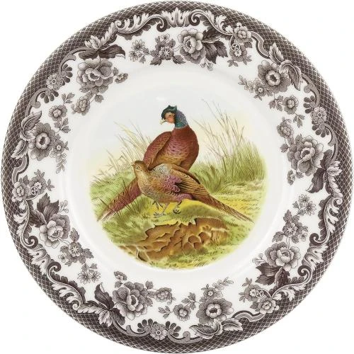 Assiette Luncheon Spode Woodland, Pheasant, Élégance Naturelle - Vue principale