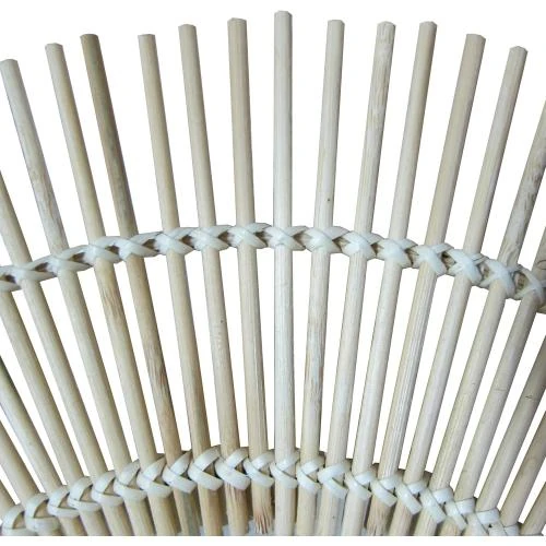 Détail de Miroir mural rond, 55 cm, bambou naturel, design élégant