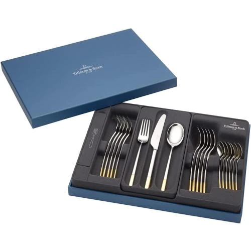 Détail de Villeroy et Boch Ella Couverts de Table Dorés 30 pcs