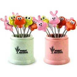 LEZED Fourchettes Cocktail Acier Inoxydable 16 Pièces