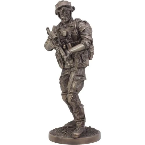 Sculpture Statue Soldat Mission Nuit Covert Ebros Gift - Vue principale