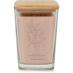 Bougie Carrée Yankee Candle Santalwood, Rose, Well Living